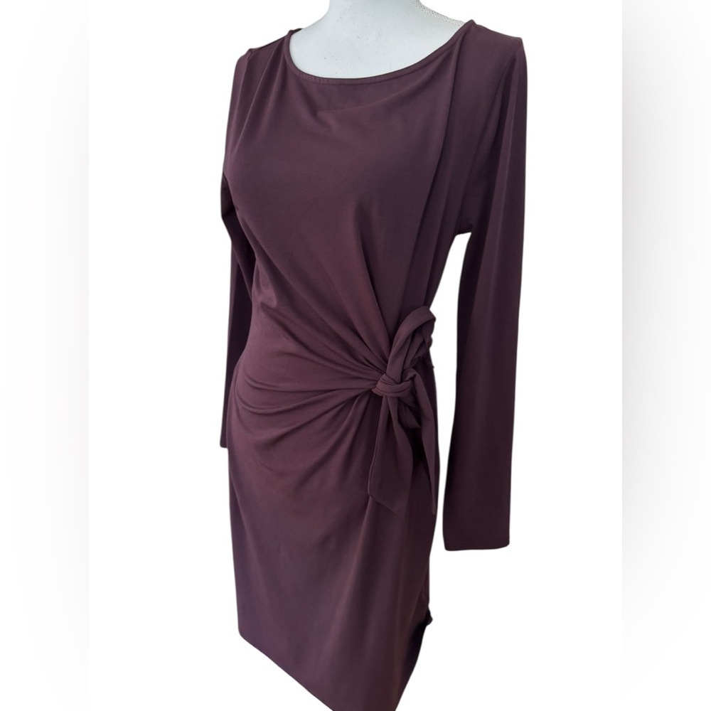 Land’s end Women's Boatneck Long Sleeve Tie Waist Dress new with tags size small